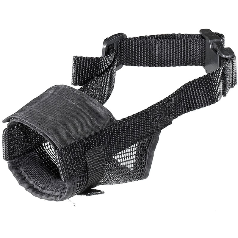 MUZZLE NET Muselière pour chiens avec grille en nylon - 5 tailles. Variante S - Mesures: A: 24÷35 cm - B: 12÷19 cm - C: 7,5 cm - - Ferplast