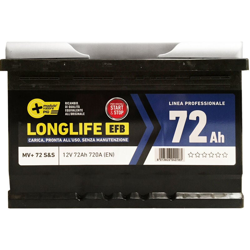 BATTERIA AUTO 100Ah/820A 12V LUNGA 35