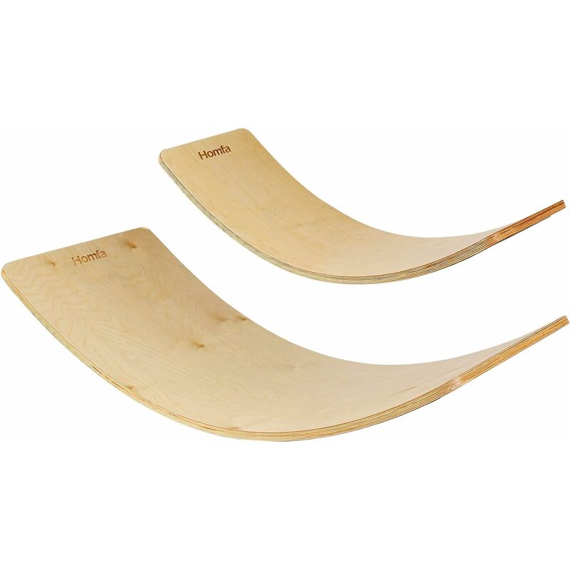 

Balance Board Set de 2 mecedoras de madera con fieltro para yoga grande 109x45x1,8 cm pequeño 91x30x1,8 cm - Mvpower