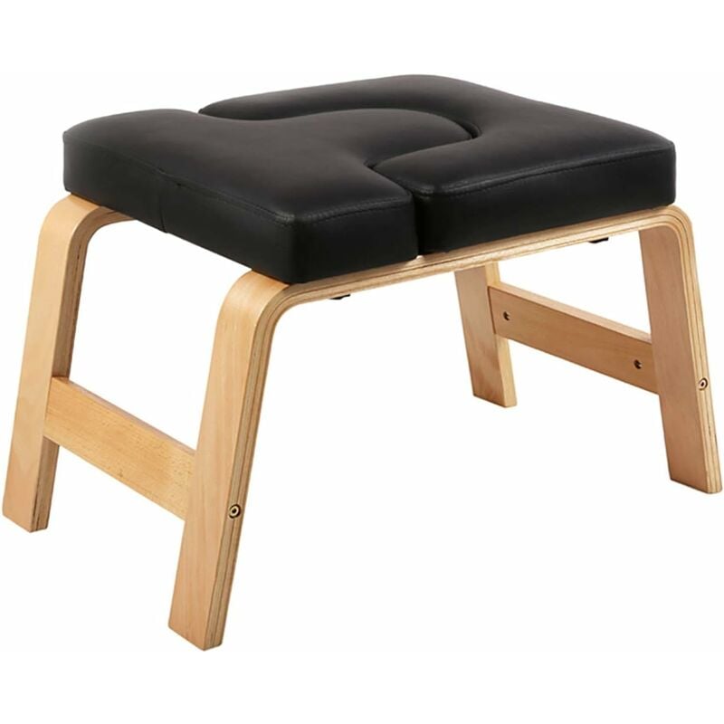 

Banco de yoga, silla de yoga para la familia, gimnasio, almohadillas de madera y PU, alivia la fatiga y construye el cuerpo - Mvpower