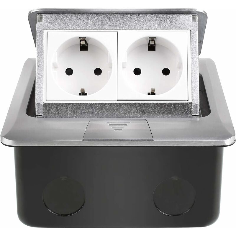 

MVPower Enchufe de Suelo con 2 Enchufes, Enchufe de Pared Retráctil para Suelo, Escritorio, Mesa, Oficina, Encimera o Restaurante