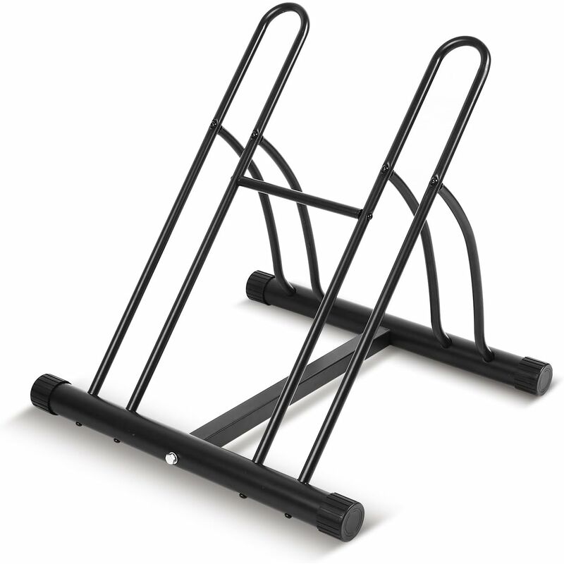 

Ground Bike Stand, Soporte para bicicletas Ground Bike Stand 2 asientos, Soporte para estacionamiento de bicicletas Soporte de acero 58 × 55 × 56 CM,