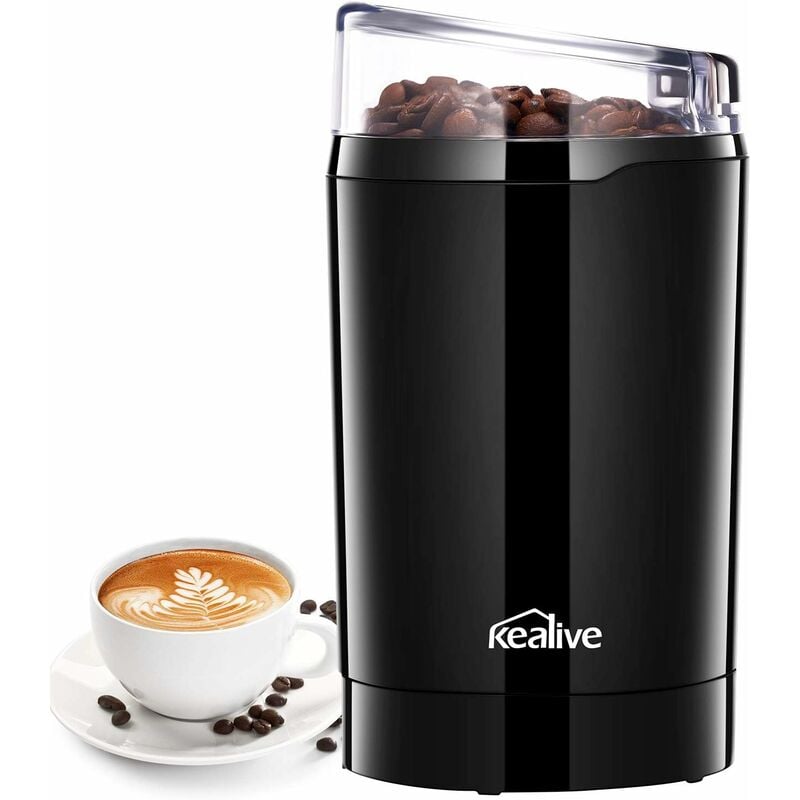 

Molinillo de café eléctrico 220W granos de café eléctricos lavables y molinillo de especias portátil con cuchillas de acero inoxidable - Mvpower