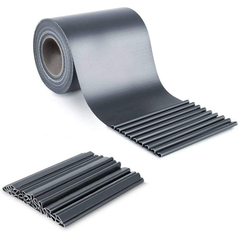 

Pantalla Protectora de Privacidad PVC Duradera 50 m x 19 cm Protección de Privacidad Adecuada para Jardín, Balcón, Piscina Resistente con 35 Clips de