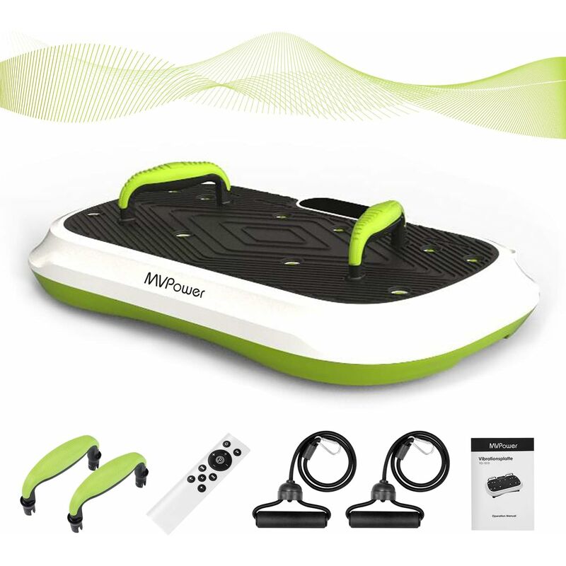 

Plataforma vibratoria Carga de 180 kg Tecnología de vibración oscilante 3D, 3 programas, LCD táctil - Mvpower