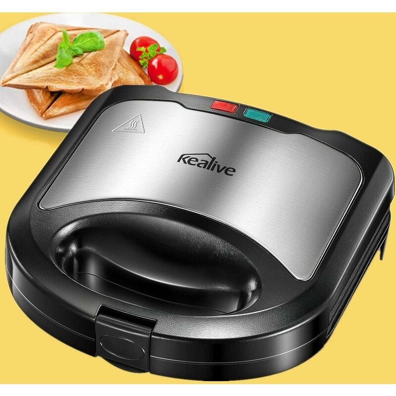 

Sandwichera , tostadora ultracompacta para tostadas triangulares, platos con revestimiento antiadherente, fácil de limpiar, sin quemaduras, sin