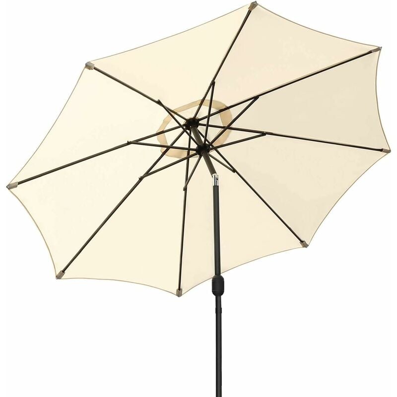 

Sombrilla, protección UV UPF 50 +, 180 g / m², 2,7m. (beige) - Mvpower