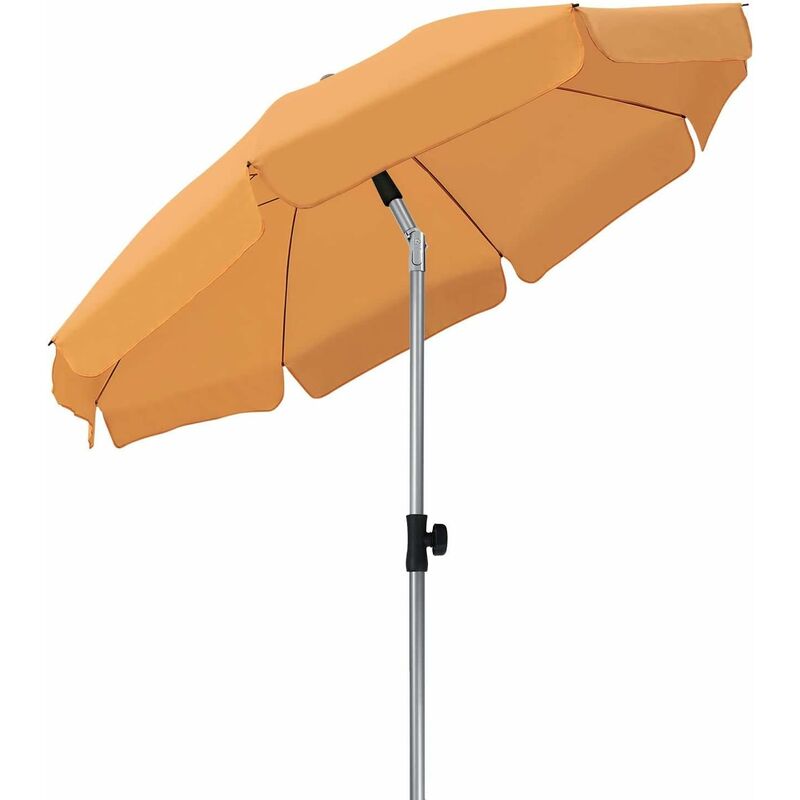 

MVPOWER Sombrilla redonda, 200 x 225 cm, Protección UV UPF 50 +, Plegable; Inclinable (Naranja)