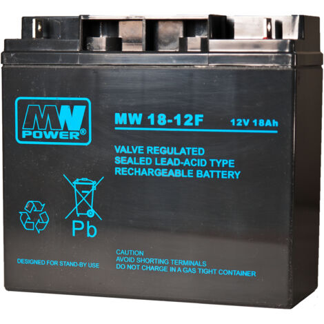 MW 18-12F : Batterie AGM 12V/18Ah, 18177167 (T3)