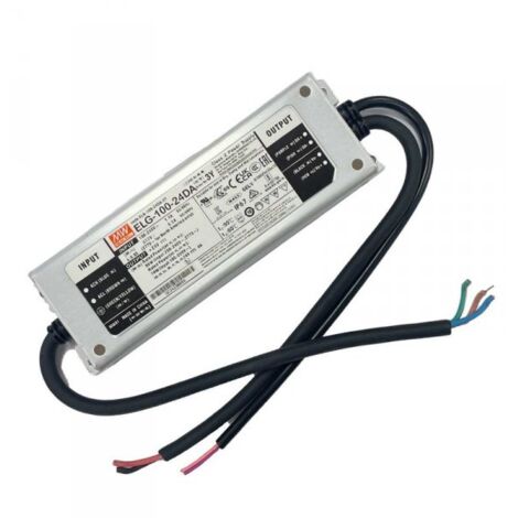 MW MEAN WELL ELG-100-24DA Alimentatore Dimmerabile DALI IP67 96W 24V 4A Input 220V e 110V