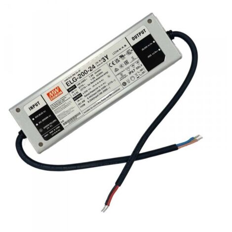 MW MEAN WELL ELG-200-24-3Y Alimentatore IP67 200W 24V 8,4A Input 220V e 110V