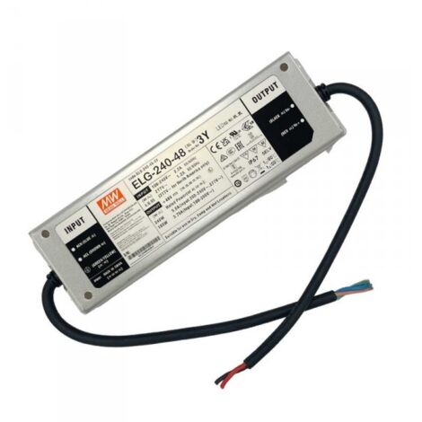 MW MEAN WELL ELG-240-48-3Y Alimentatore IP67 200W 48V 5A Input 220V e 110V