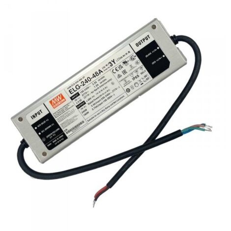 MW MEAN WELL ELG-240-48A-3Y Alimentatore IP67 200W 48V 5A Input 220V e 110V