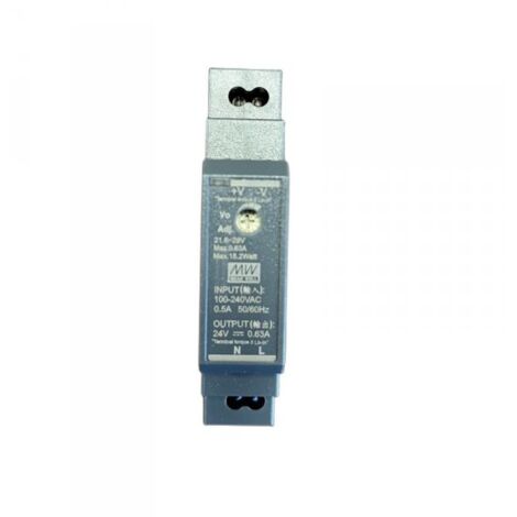 MW MEAN WELL HDR-15-24 Alimentatore Guida DIN Ultra Slim 15W 24V 0,63A Input 220V e 110V