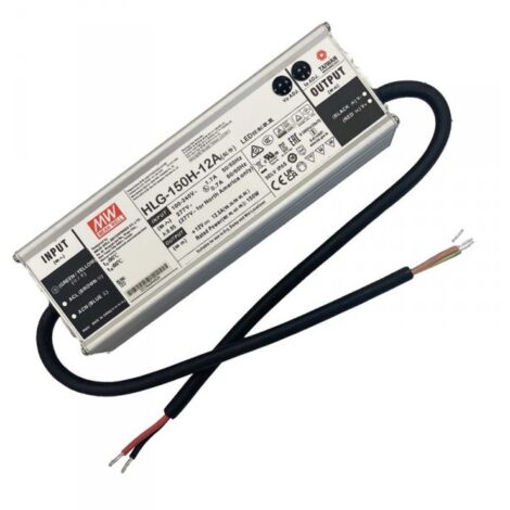 MW MEAN WELL HLG-150H-12A Alimentatore Led Driver CC CV 150W 12V 12,5A IP67 Input 220V 110V