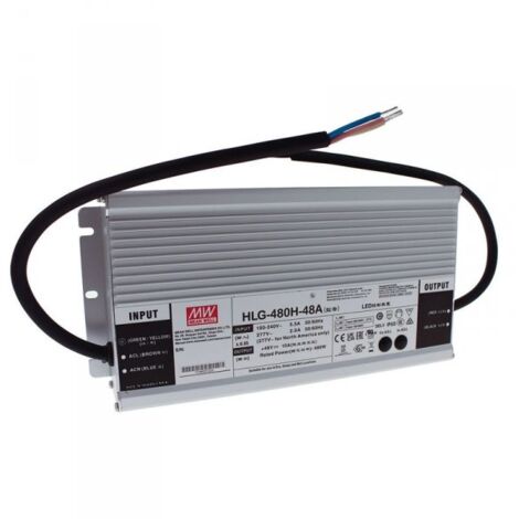 MW MEAN WELL HLG-480H-48A Alimentatore IP67 480W 48V 10A Input 220V e 110V