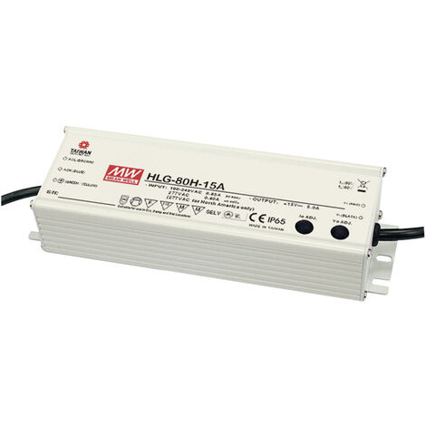 MW Mean Well HLG-80H-12A LED-Treiber, LED-Trafo  Konstantspannung, Konstantstrom 60 W 5 A 12 V/DC PF