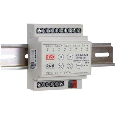 MW Mean Well KAA-8R-10S Universal-Schaltaktor 8-Kanal