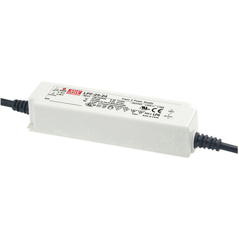 MW Mean Well LPF-25D-12 LED-Treiber, LED-Trafo  Konstantspannung, Konstantstrom 25.2 W 2.1 A 6.6 - 1