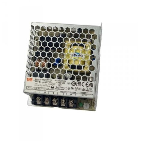 MW MEAN WELL LRS-35-15 Alimentatore Trasformatore 35W 15V 2,4A IP20 Input 220V e 110V