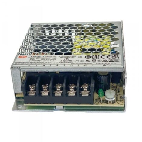 MW MEAN WELL LRS-50-15 Alimentatore Trasformatore 50W 15V 3,4A IP20 Input 220V e 110V