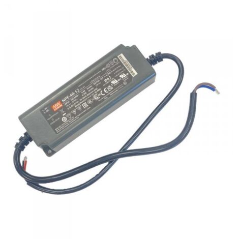 MW MEAN WELL NPF-40-12 Alimentatore Trasformatore IP67 40W 12V 3,34A Input 220V e 110V