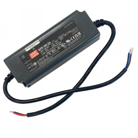 MW MEAN WELL NPF-90-24 Alimentatore Trasformatore IP67 90W 24V 3,75A Input 220V e 110V