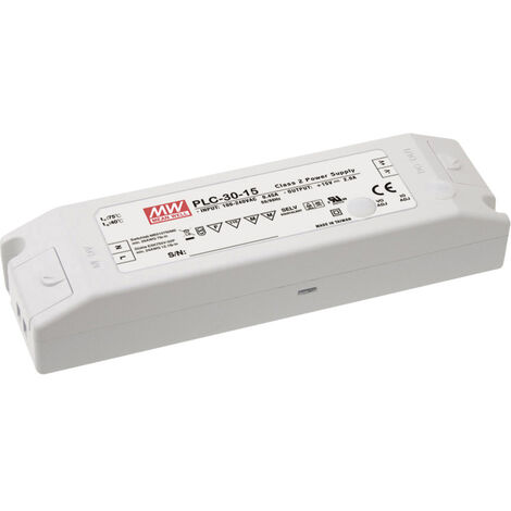 MW Mean Well PLC-30-12 LED-Treiber, LED-Trafo  Konstantspannung, Konstantstrom 30 W 0 - 2.5 A 12 V/D