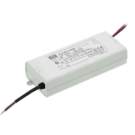 MW Mean Well PLD-60-1400B LED-Treiber  Konstantstrom 60 W 1.4 A 25 - 43 V/DC nicht dimmbar 1 St.