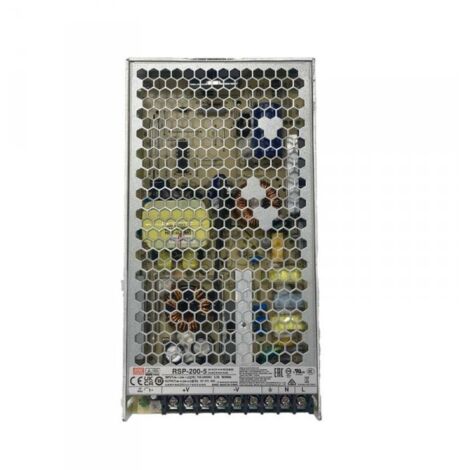 MW MEAN WELL RSP-200-5 Alimentatore Led 200W 5V 40A Senza Ventola Input 220V e 110V