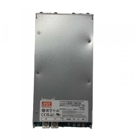 MW MEAN WELL RSP-750-24 Alimentatore Led 750W 24V 31,3A Senza Ventola Input 220V e 110V