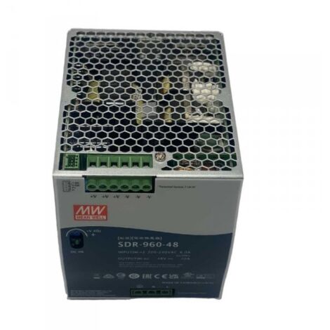 MW MEAN WELL SDR-960-48 Alimentatore DIN RAIL 960W 48V 20A Per Automazione Industriale Input 220V 110