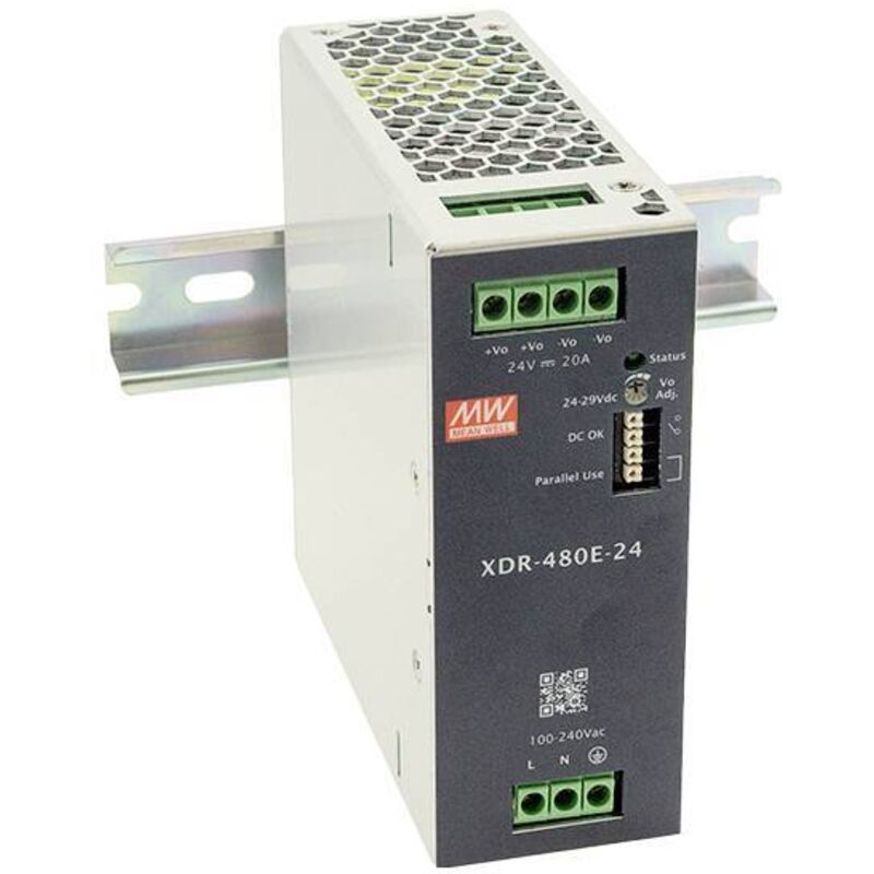 MEAN WELL XDR-480E-48 Alimentation rail DIN 48 V 10 A 480 W Contenu 1 pc(s)