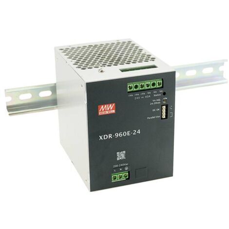MW Mean Well XDR-960E-24 Alimentation rail DIN 24 V 40 A 960 W Contenu 1 pc(s) W295553