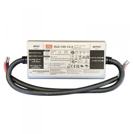 MW MEAN WELL XLG-100-12-A Alimentatore IP67 100W 12V 8A Input 220V 110V