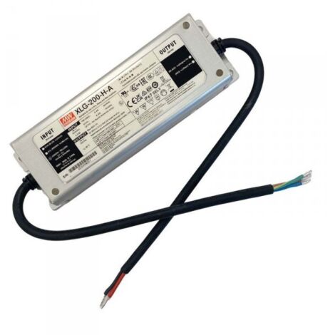 MW MEAN WELL XLG-200-H-A Led Driver Corrente Costante 3500mA 27-56V 200W IP67 Input 220V e 110V