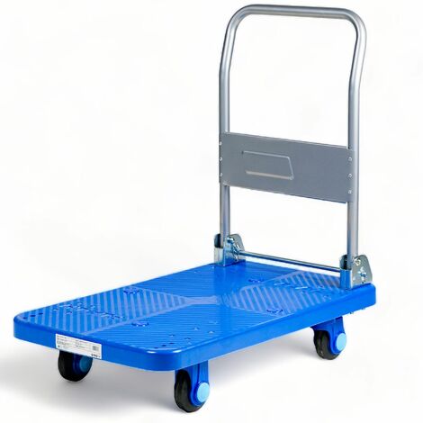 Mw Tools – Chariot d'atelier pliable 300 kg – Dimensions 900 x 600 mm – Roues silencieuses en caoutchouc – Charge maximale 300 kg – PP300T1