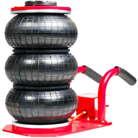 Mw Tools – Cric ballon pneumatique 3T 140-400mm – Charge maximale 3 tonnes – Levage rapide sur surfaces irrégulières – PBK303K
