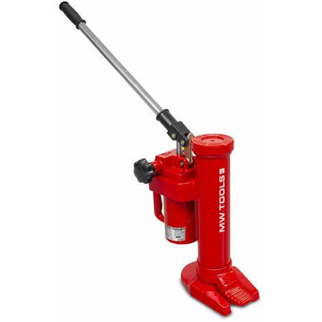 Mw Tools – Cric hydraulique 5T pour levage machines – Pompe rotative 360° – Construction soudée stable – HMK5