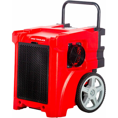 Mw Tools – Déshumidificateur pro mobile industriel 50 L/jour – Châssis en polyéthylène résistant – Pompe d'évacuation intégrée – BDP50