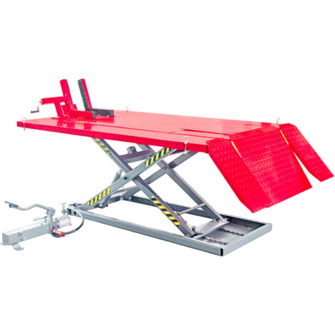 Mw Tools – Pont élévateur pneumatique 700kg – Dimensions 1995x1218mm – Hauteur de levage 825mm – Compatible motos et quads – TPSL700