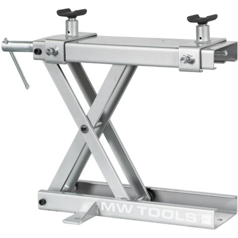 Mw Tools – Mini élévateur moto 500 kg – Hauteur maximale 460 mm – Surface d'appui 450 x 150 mm – Adaptateurs inclus – TPSLML1
