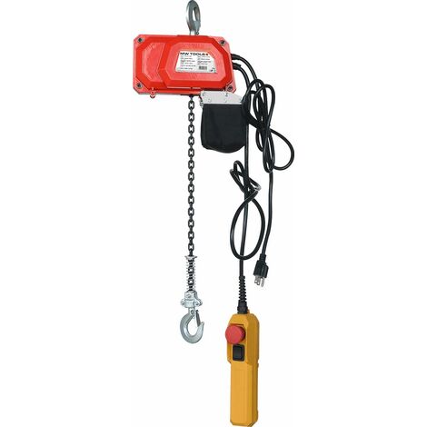Mw Tools – Palan électrique à chaîne 150kg 6m 200W 230V – Crochet de suspension pivotant 360° – KT150