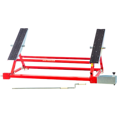 Mw Tools – Pont élévateur basculant mobile 1,5T – Hauteur de levage 550mm – Largeur des supports réglable 1185-1550mm – Dispositif antichute – MAL1500