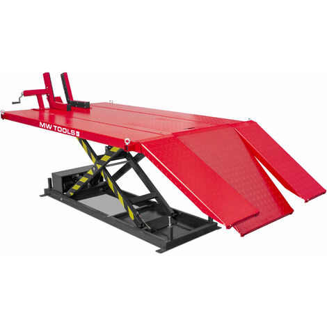 Mw Tools – Pont élévateur moto/quad électrique 230V – Charge 600kg – Longueur 2000mm – Largeur 1200mm – Hauteur 935mm – ESB600W