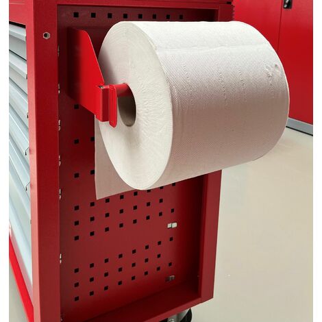 Mw Tools – Porte-rouleau papier pour servante d'atelier – Compatible séries GW et PRACO – Finition métal – Fixation robuste – GWAPH