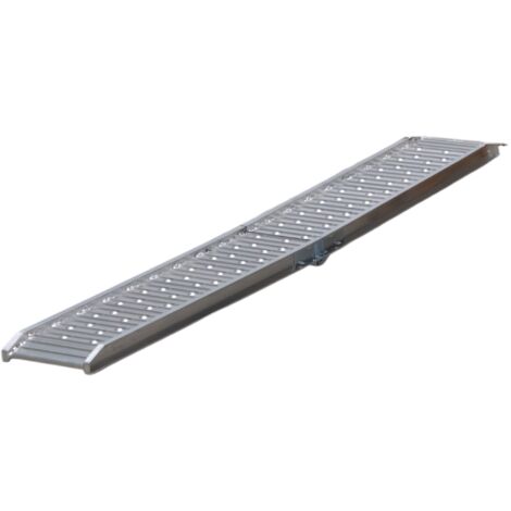 Mw Tools – Rampe de chargement aluminium pliable 250kg – Longueur 2090mm – Largeur utile 250mm – Antidérapante – AOP2001