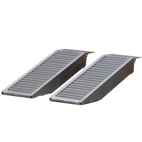 Mw Tools – Rampe de chargement courte aluminium 3000kg – Dimensions 930x300mm – Largeur utile 240mm – Surface antidérapante – SOK0800