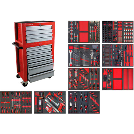 Mw Tools – Servante d'atelier roulante 5 tiroirs – Dimensions 750x475x960mm – Charge maximale 300kg – Pour professionnels – MWE512G13