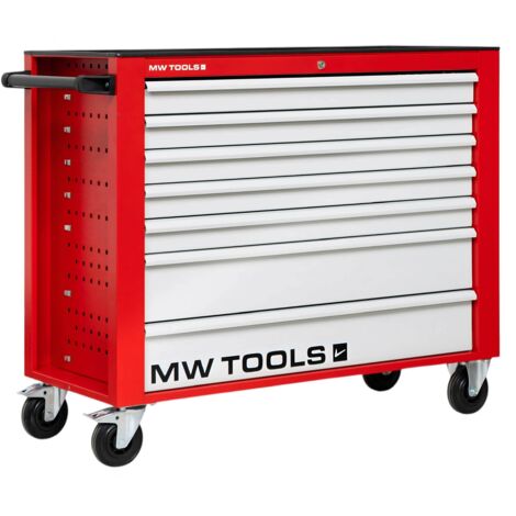 Mw Tools – Servante d'atelier roulante 7 tiroirs – Dimensions 1135 x 470 x 960 mm – Verrouillage intégré – Roues ø125 mm – Charge max 40 kg – GW307
